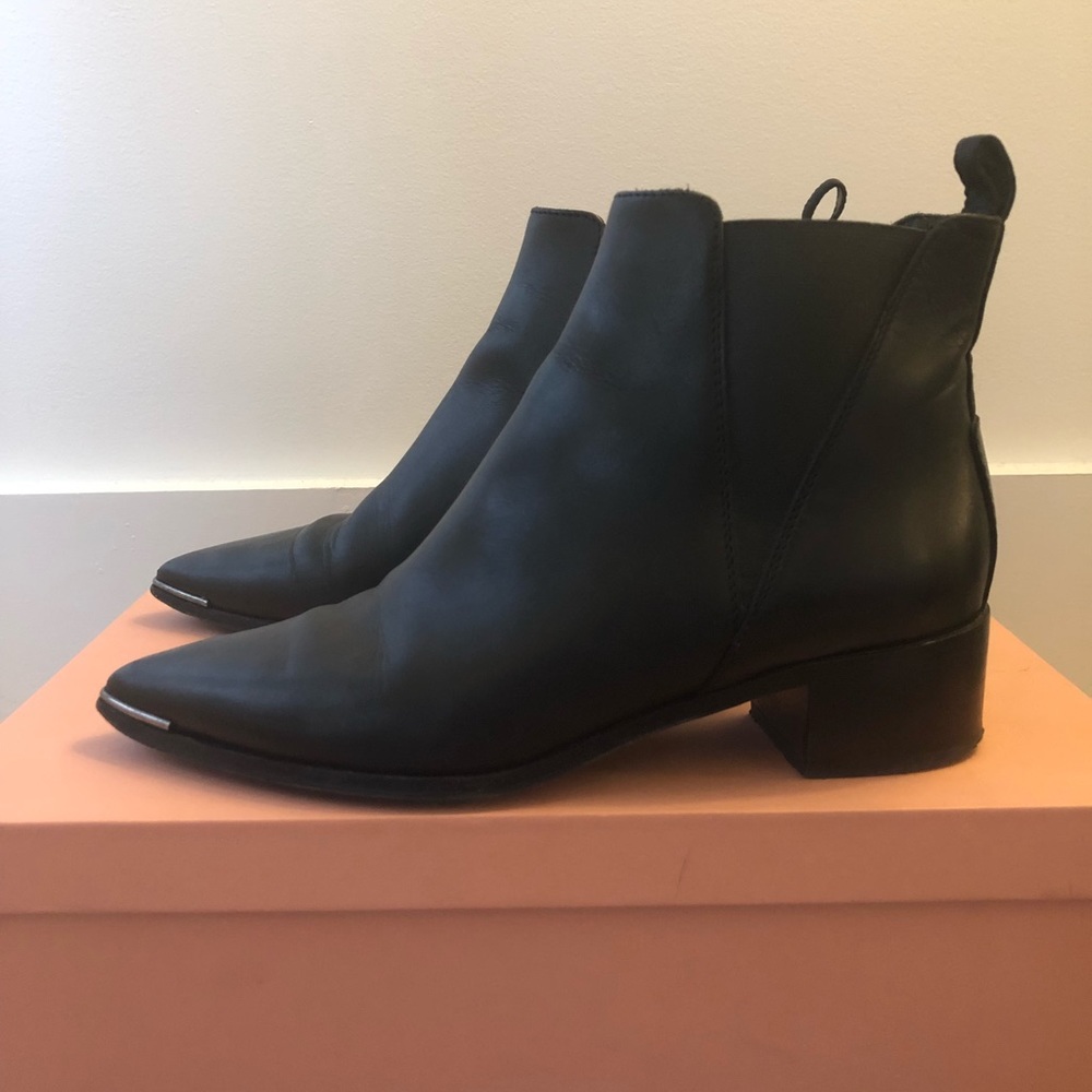 Acne Black Ankle Boots